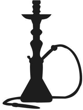 Nargile. Web simgesi vektör illüstrasyonu