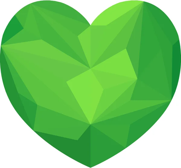 Διαμάντι Σχήμα Καρδιάς Εικονογράφηση Διανύσματος — Διανυσματικό Αρχείο