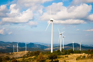 Rüzgar türbinleri görünümünü