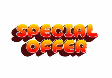 Colorful text graphic featuring the words Special Offer in bold, rounded letters with a gradient effect and shadows.