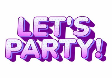 Renkli metin grafikleri parti yapalım diyor! Değişken bir etki ve gölgelerle