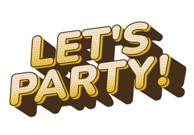 Oyuncu ve renkli bir metin tasarımı. İçinde 