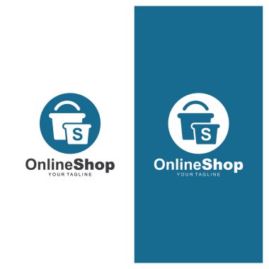 Happy Shopping için basit modern ve simgesel logo / simge