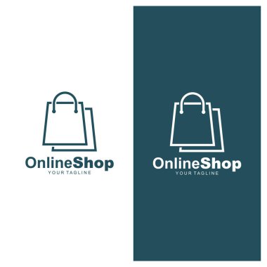 Happy Shopping için basit modern ve simgesel logo / simge