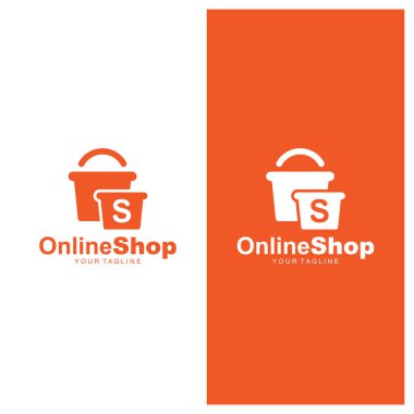 Happy Shopping için basit modern ve simgesel logo / simge