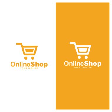 Happy Shopping için basit modern ve simgesel logo / simge