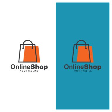 Happy Shopping için basit modern ve simgesel logo / simge