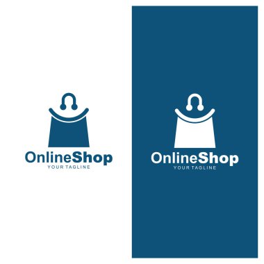 Happy Shopping için basit modern ve simgesel logo / simge