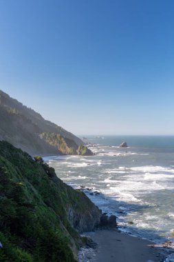 Pasifik kıyıları Crescent City yakınlarındaki CA