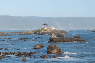 Kaliforniya 'nın Crescent şehrinde deniz feneri
