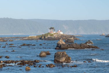 Kaliforniya 'nın Crescent şehrinde deniz feneri