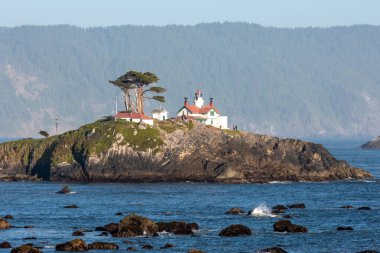 Kaliforniya 'nın Crescent şehrinde deniz feneri