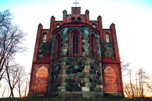 Katolikus egyház Stare Drawsko, Lengyelország — Stock Fotó