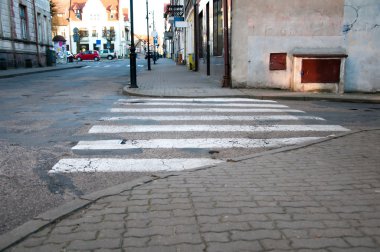 Boş yaya yaya geçidi şehir yol