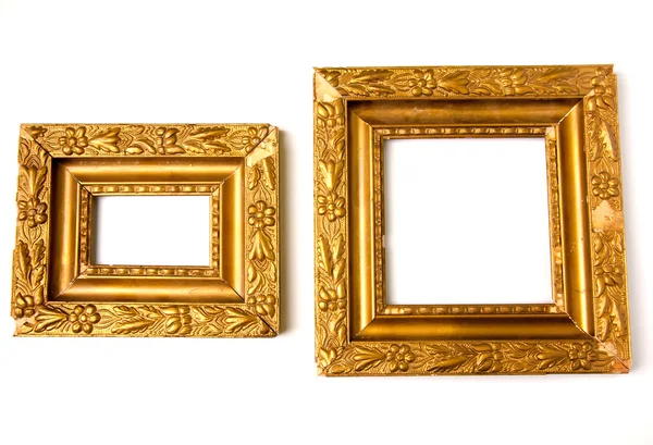 Vintage golden frames with blank space Royalty Free Stock Images