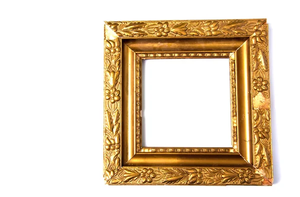 Ročníku zlatý rám s prázdné místo — Stock fotografie