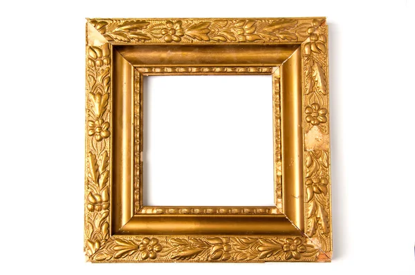 Vintage gouden frame met lege ruimte — Stockfoto