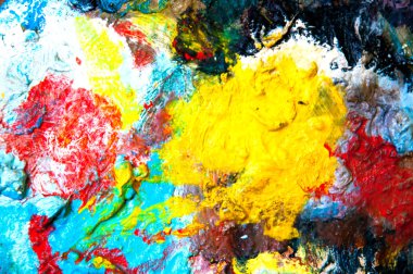 Çok renkli closeup arka plan yağ boyalar