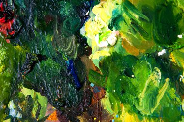 Çok renkli closeup arka plan yağ boyalar