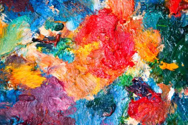 Çok renkli closeup arka plan yağ boyalar