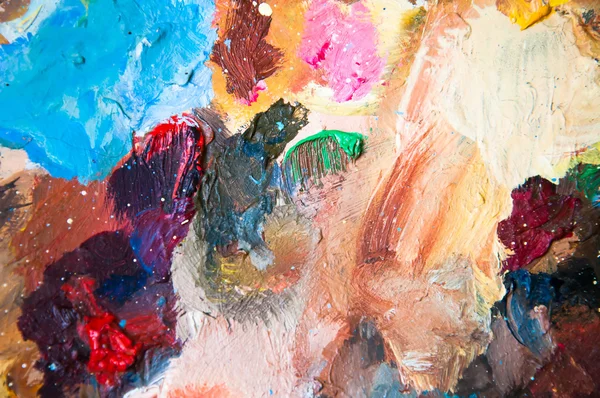 Масляні фарби різнокольоровий крупним планом абстрактний фон — стокове фото