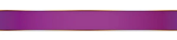 Bandera Cinta Púrpura Larga Sobre Fondo Blanco — Archivo Imágenes Vectoriales