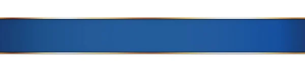 Lange Blaue Schleife Banner Auf Weißem Hintergrund — Stockvektor