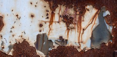 Eski grunge metal yüzey arkaplanındaki pas dokusu