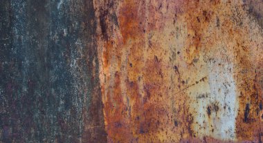 Eski grunge metal yüzey arkaplanındaki pas dokusu