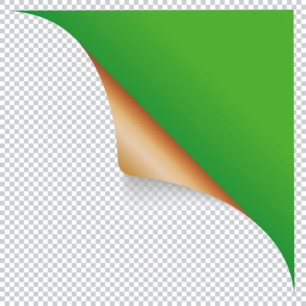 yeşil köşeli pankart tasarım ögesi şeffaf arkaplanda izole edildi