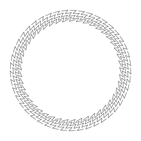白色背景的老式圆形框架横幅 — 图库矢量图片