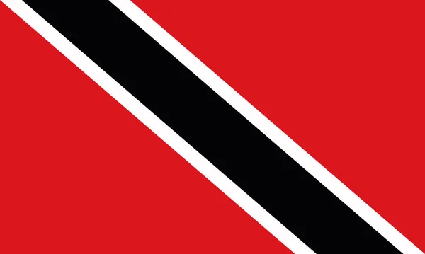 Ilustração Vetorial Bandeira Trinidad Tobago —  Vetores de Stock