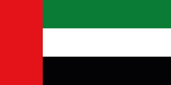 Vektor Abbildung Der Flagge Der Vereinigten Arabischen Emirate — Stockvektor