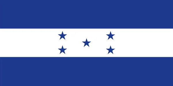 Ilustracja Wektora Flagi Hondurasu — Wektor stockowy