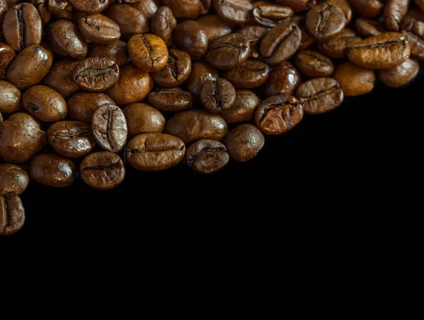 黒焦げコーヒー豆の背景 — ストック写真