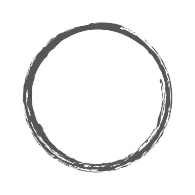 beyaz arkaplanda izole edilmiş yuvarlak çerçeve afişi