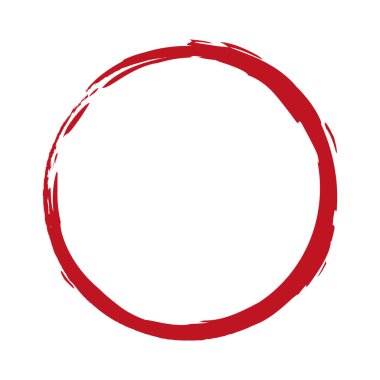 kırmızı yuvarlak çerçeve afişi beyaz arkaplanda izole edildi