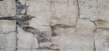 Eski çatlamış beton yüzey arka planının dokusu