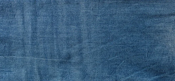 Textur Mörkblå Jeans Denim Tyg Bakgrund — Stockfoto