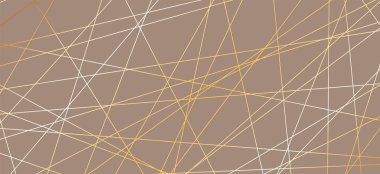 Kahverengi arkaplandaki altın çizgilerin soyut dokusu