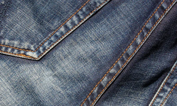 Textur Blå Jeans Denim Tyg Bakgrund — Stockfoto