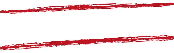 Roter Pinsel Bemalt Stempelbanner Rahmen Auf Transparentem Hintergrund — Stockvektor