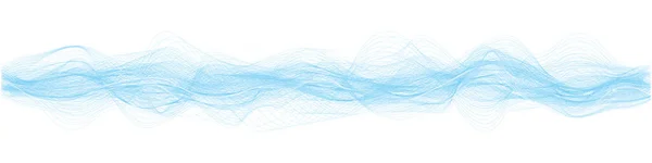 Абстрактные Векторные Синие Линии Мелодии Волны Белом Фоне — стоковый вектор
