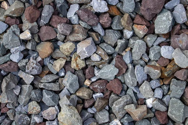 texture of gravel stones on ground background