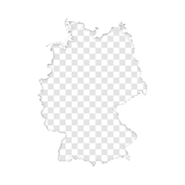 Almanya 'nın gölgeli saydam silueti