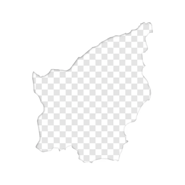 影のあるサンマリノ地図の透明シルエット — ストックベクタ