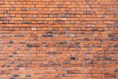 Eski grunge kırmızı tuğla duvar arka planının dokusu