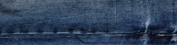 Textuur Van Blauwe Jeans Denim Stof Achtergrond — Stockfoto