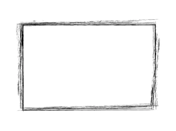 Tampon Encre Peint Pinceau Bannière Sur Fond Blanc — Image vectorielle