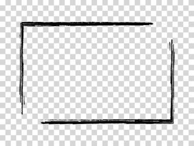 tasarım elemanınız için boyalı mürekkep pulu çerçevesi